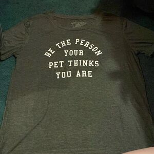 Large grey fifth sun tee shirt *funny saying* for animal lovers
